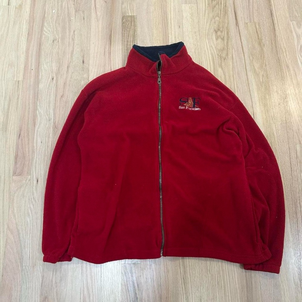 Men's Red Turtleneck Sweater
